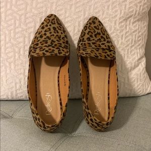 Animal print flats